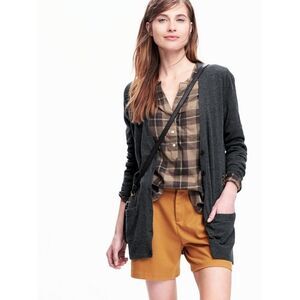 BDG Dark Grey Cardigan Button Down Sweater With Pockets - Size Small Womens S